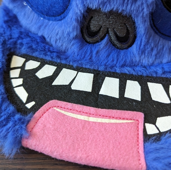 Fuggler blue fuzzy faux fur Monster snapback hat - Picture 3 of 8